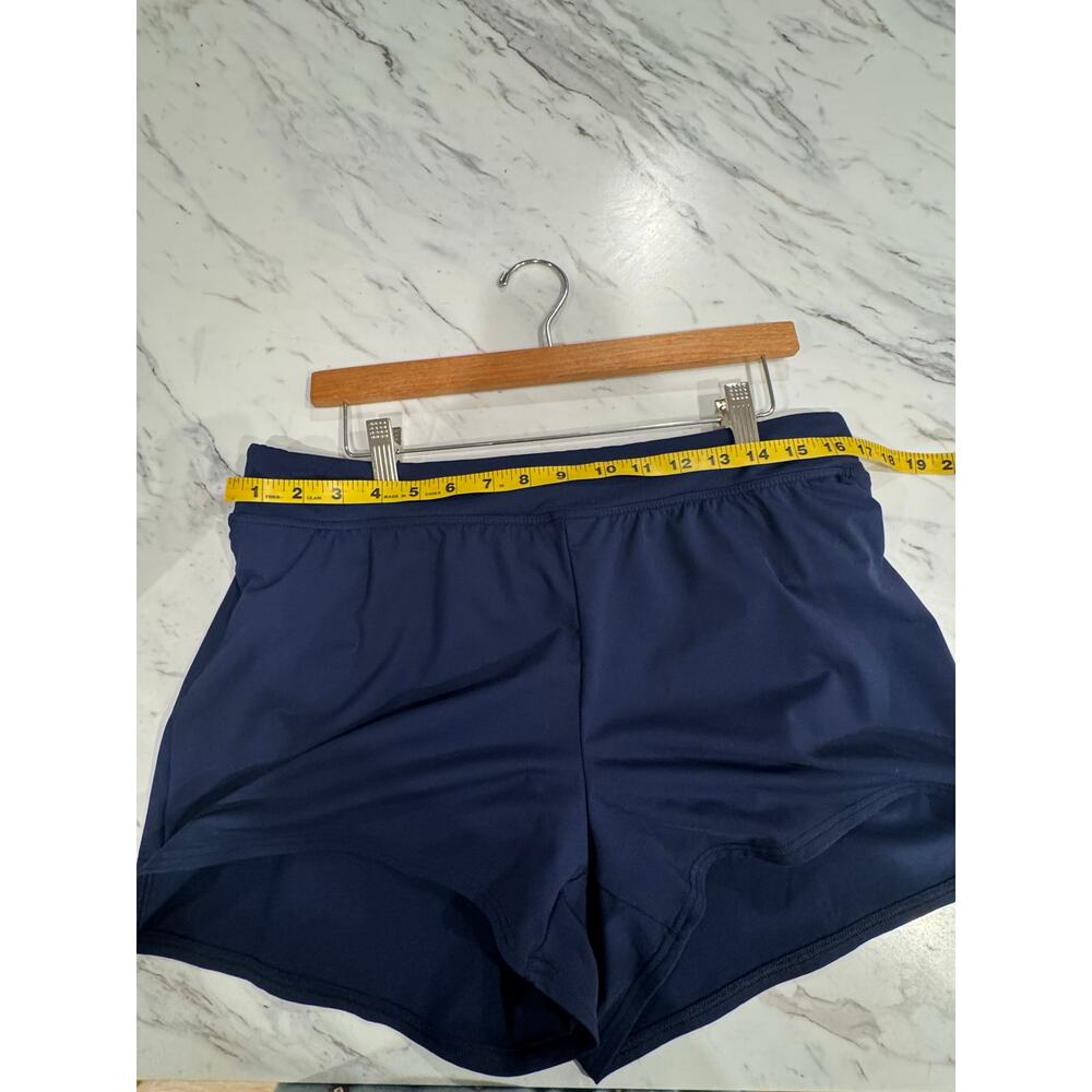 Lands’ End Swim Shorts Women’s 12 Navy Blue Swim Bottoms Lined - Picture 6 of 6